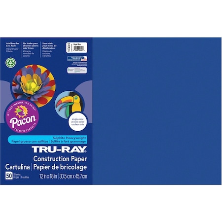 Tru-Ray Paper, Const, 12X18, Rlbe, 50Sh, PK25 PAC103049